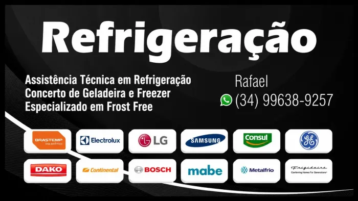 ? RAFAEL REFRIGERAÇÃO<br>? Especialista em Frost Free
