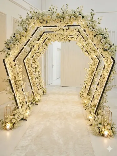 Túnel Decorado para Casamentos, Festas e Eventos