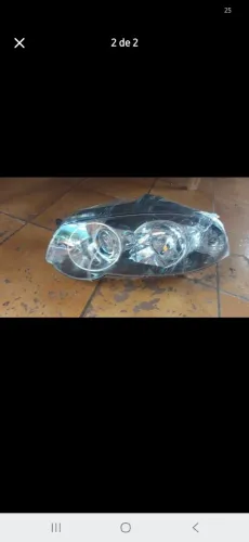 Farol mascara negra paralelo fiat