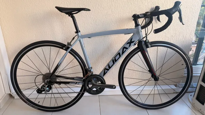 BICICLETA AUDAX VENTUS 2000 NS CINZA/PRETO TM51