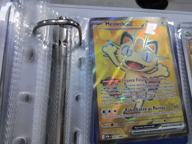 Meowth EX 107/088 carta pokémon em Português