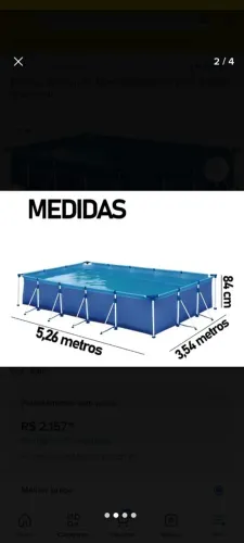 Piscina 10 Mil litros nova na embalagem