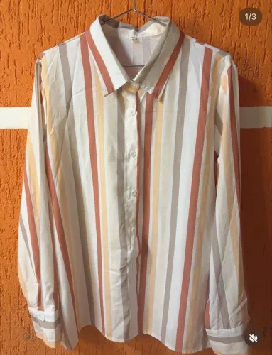 Blusa social listrada