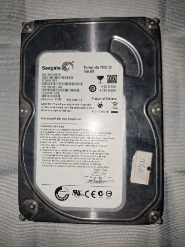 HD 500GB Seagate (não liga)
