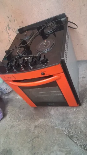 Fogão Venax Gaudi Prisma 4 Bocas - Mesa de Vidro - Conservado