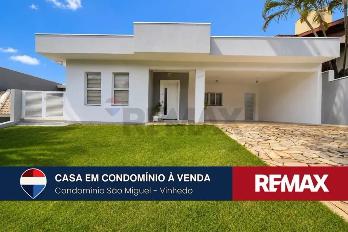 Casa térrea com 3 suítes para venda no Condomínio São Miguel - Vinhedo/SP