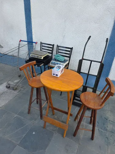 Kit balcão, Mesas, cadeiras, caixa, balanças , carrinho de mercado,etc. Aceito Oferta !!