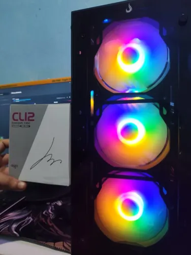 KIT 3 FANS AIGO CL12 RAINBOW 120MM ? R$ 75,00 Kit com 3 ventoinhas Aigo CL12