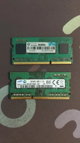 Memória RAM De Notebook DDR3 4GB Samsung + HP 