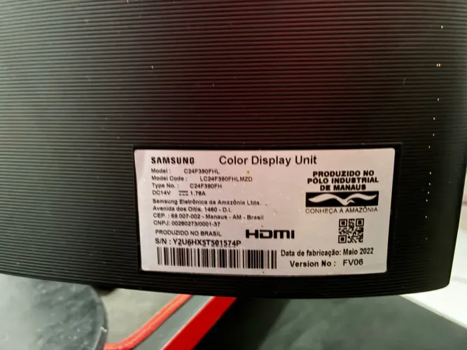 2 monitores Samsung - display queimada