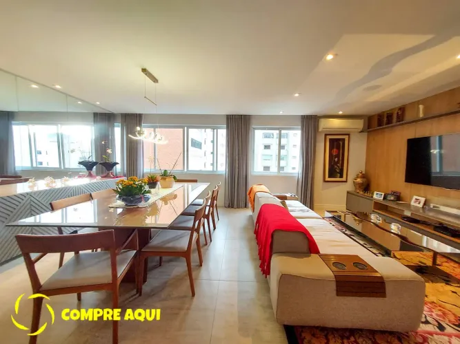 Higienópolis | Mobiliado | 3 Quartos | 2 Suítes | Lavabo | 126 m² | 2 Vagas