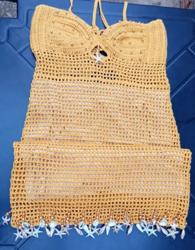 Vestido Croche Amarelo