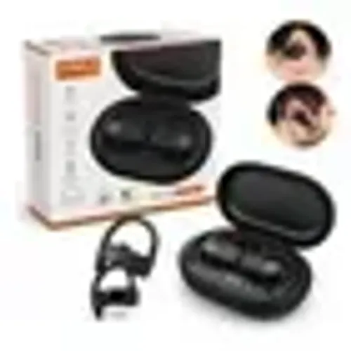 Fone Bluetooth Esportivo Android Cor Fone Preto Gancho Tws