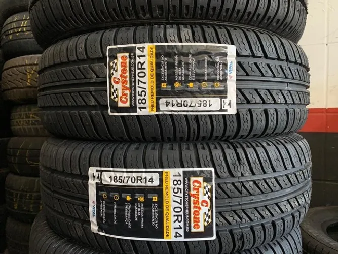 2 pneus 185/70 R14 remolde (inmetro, garantia)