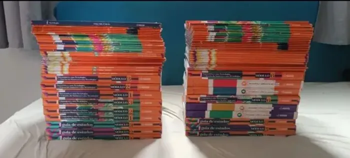 Livros Positivo primeiro e segundo ano ensino médio