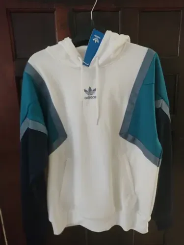 moletom adidas originals "nova hoody" capuz bolsos com zíper