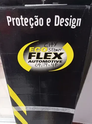 Calha de chuva Eco FLEX p/city sedan 4 portas ano 09/14 instalada