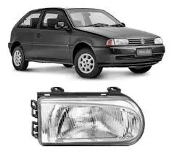Farol Dianteiro Gol 95/99 Mascara Cromada Cod: 006805
