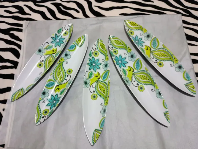 05 Bandejas Decorativas ou para Servir em Melamina