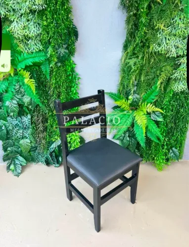 CADEIRA MADEIRA MACIÇA COM ESTOFADO BAR LANCHONETE RESTAURANTE PIZZARIA