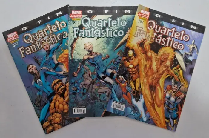 HQ Gibi Quarteto Fantástico: O Fim - Minissérie completa em 03 edições Marvel Comics