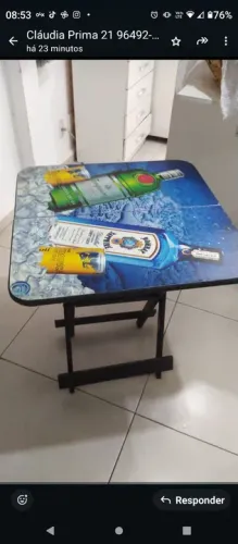 Mesa desmontável 