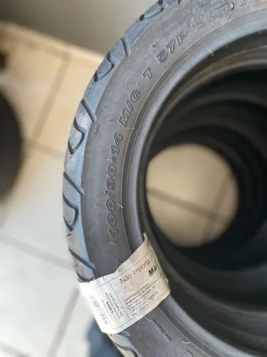 Pneu 100/90/14 marca Maggion uso s/camara (instalação gratuita)