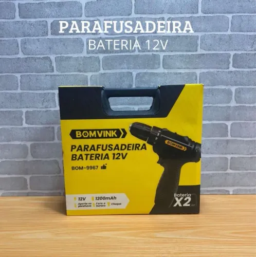 Parafusadeira sem Fio 12V BOM-9967 - Bomder - FAZEMOS ENTREGAS 