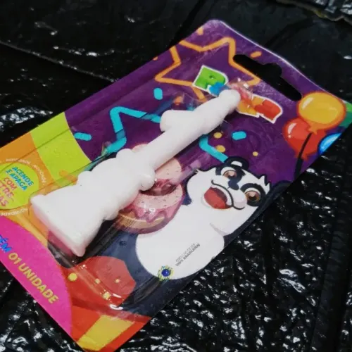 Vela Numero Para Aniversario N 1 Branco Panda