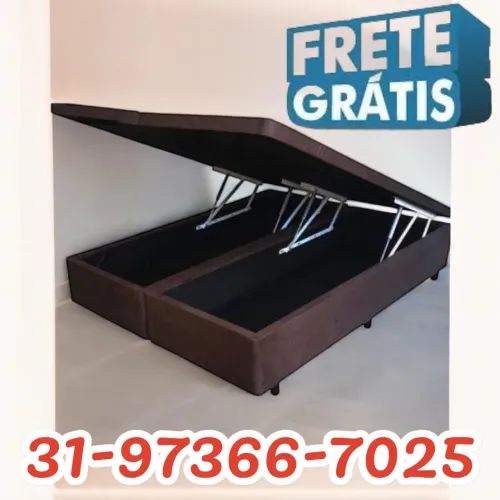 CAMA BOX BAÚ CASAL / BIPARTIDO / DIRETO DA FÁBRICA 