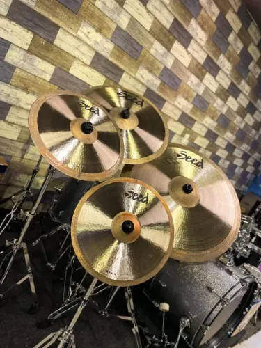 Pratos Domene Cymbals Kit Seed 3 - 14" 16" 18" 22" + Bag