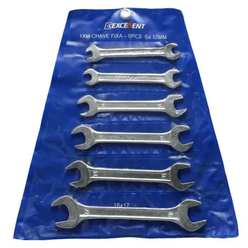 Kit Jogo de Chave Fixa 6 a 17 mm 6 peças