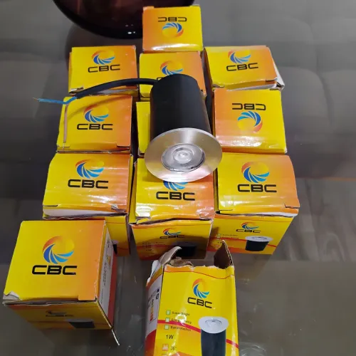 12 spot redondo preto 1w CBC super bright novo