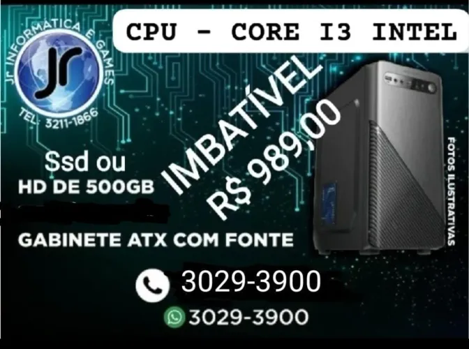 Computador core i3 intel