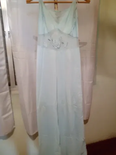 Conjunto camisola azul claro e hobby longa - tamanho 42 - sem uso