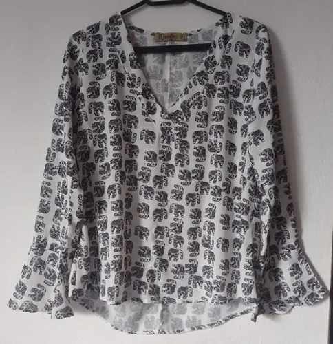 linda blusa feminina manga longa - tamanho p