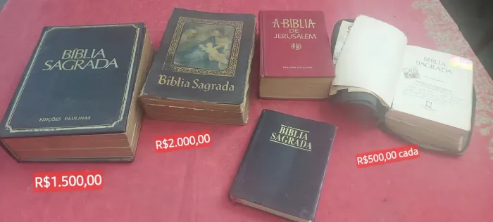 Bíblias Diversas - todas antigas - anos 1980