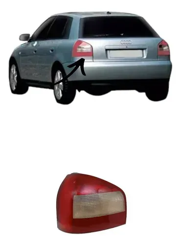 Lanterna Traseira Esquerda Audi A3 2001-2006 Original Usado Esquerdo Vermelho