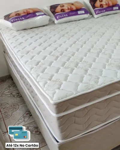 CAMA SUPER KING ORTOBOM MOLAS ENSACADAS