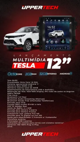 Multimídia tesla 12 polegadas pra sw4