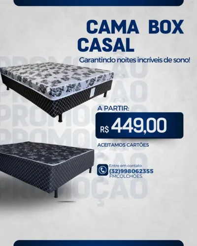 Cama box casal preço de fabrica ?