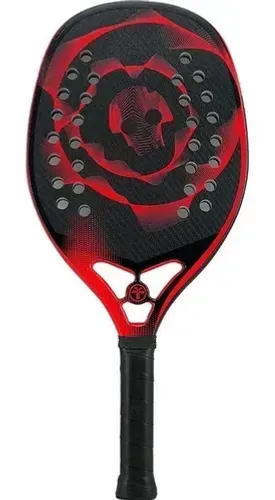 Raquete De Beach Tennis Turquoise Black Death 10.2 - Red