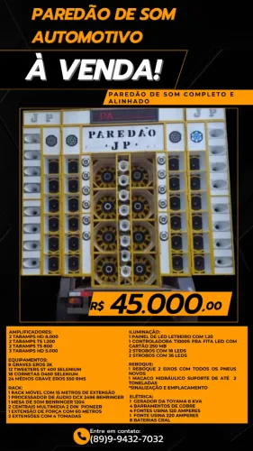 Paredão de Som Automotivo