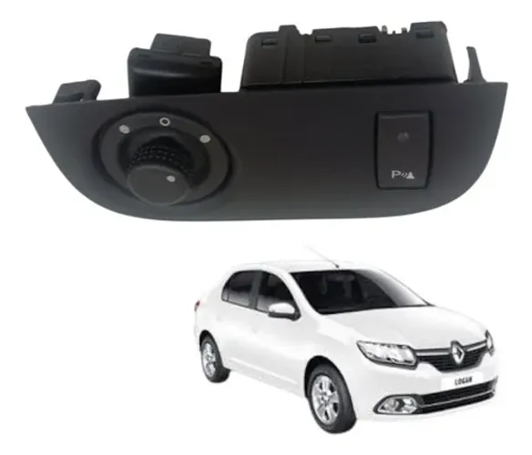 Comando Retrovisor Elétrico Renault Logan 2016 2017