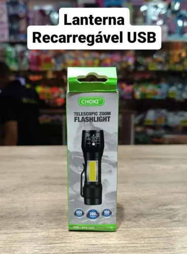 Lanterna Recarregável USB - Iluminação Potente e Prática