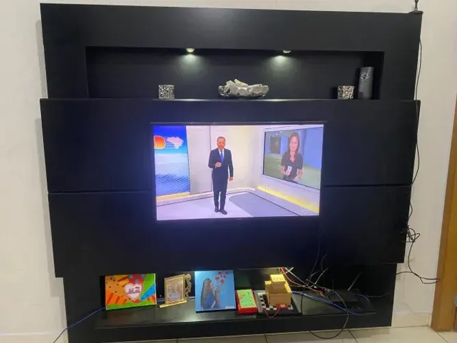 Rack Painel Home Com Led Para TV Até 75 - 600,00