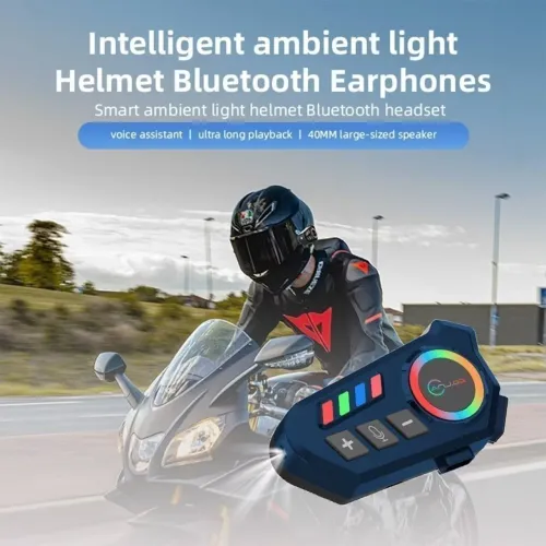 Fone e microfone Bluetooth para capacete 