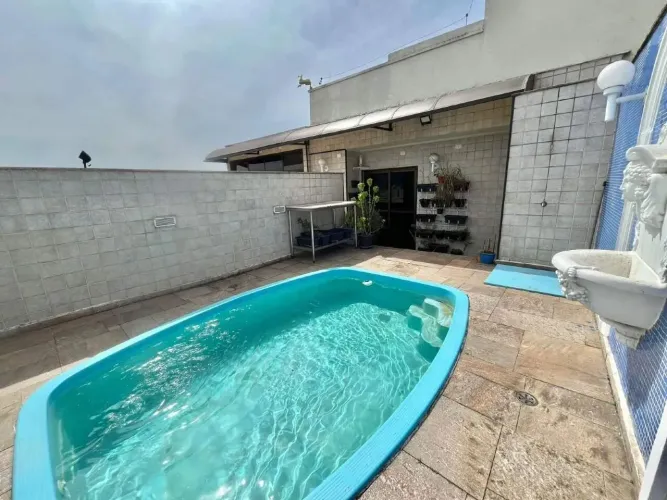 Cobertura à venda, 4 quartos, 2 suítes, 4 vagas, Gonzaga - Santos/SP