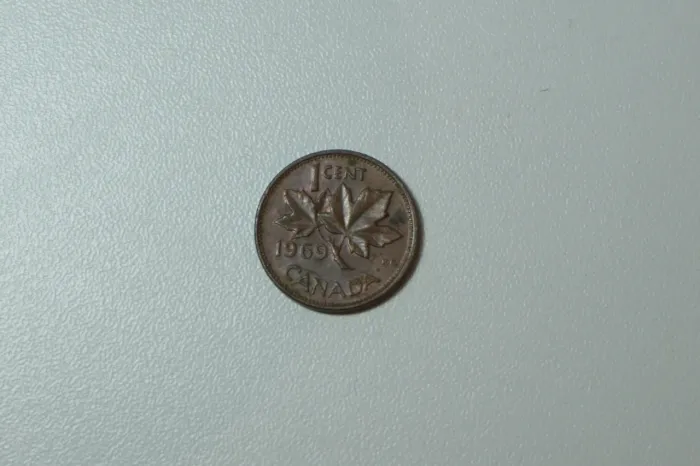 Moeda do Canadá 1 Cent 1969 - Cobre/Bronze