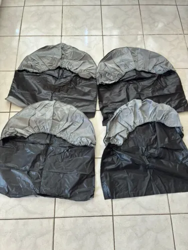 4 Capas Protetora Roda Pneu Preto